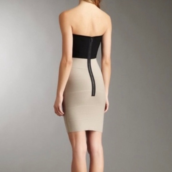 BCBGMaxAzria Alyona Strapless Bandage Mini Dress Sz S - Picture 2 of 8